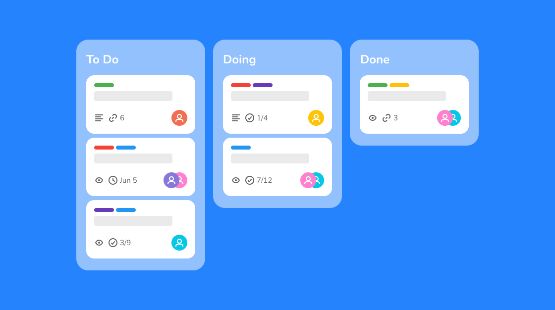 Trello classic Kanban board