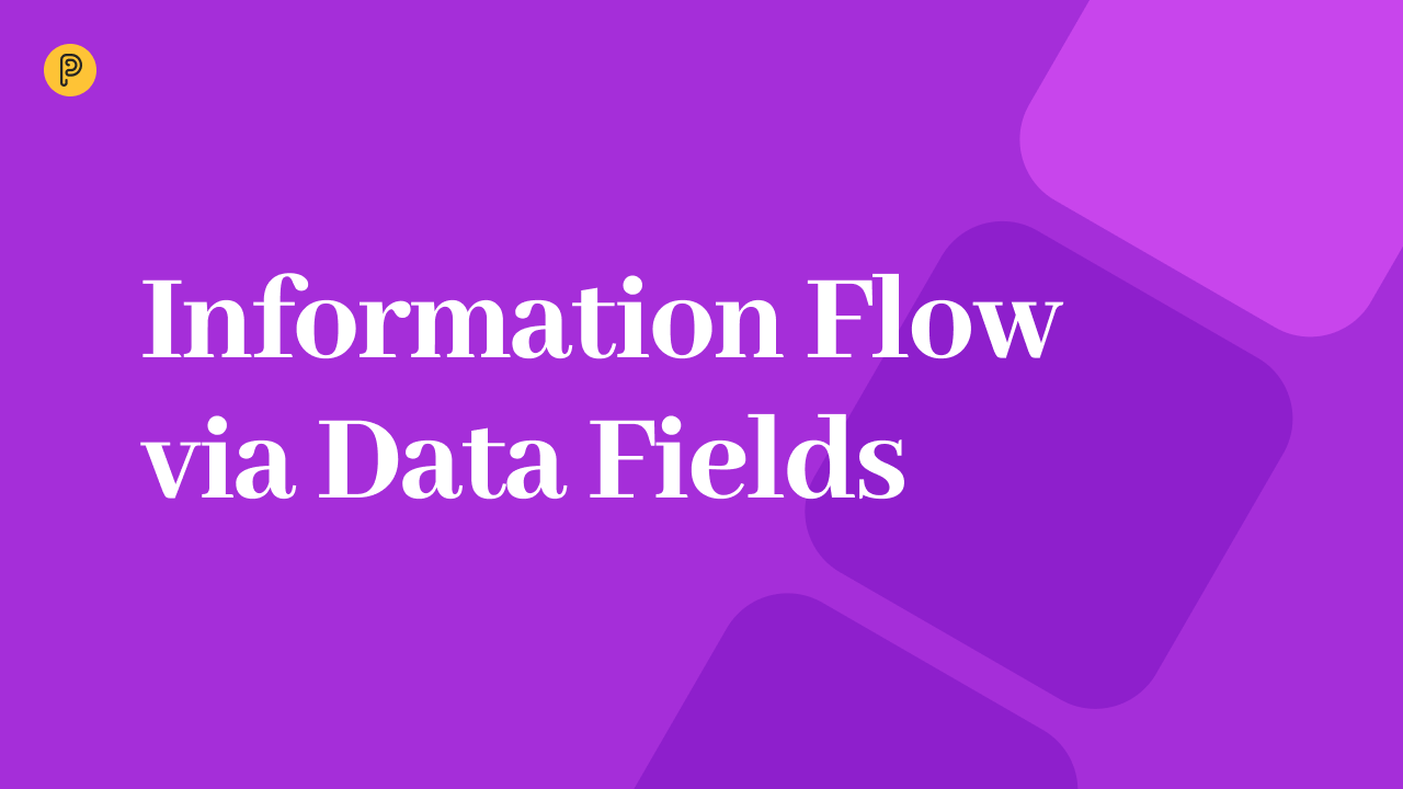 Sehen Sie sich unser 3-Minuten-Video an, wie Sie Datenfelder zur Informationsweitergabe innerhalb von Workflows verwenden können